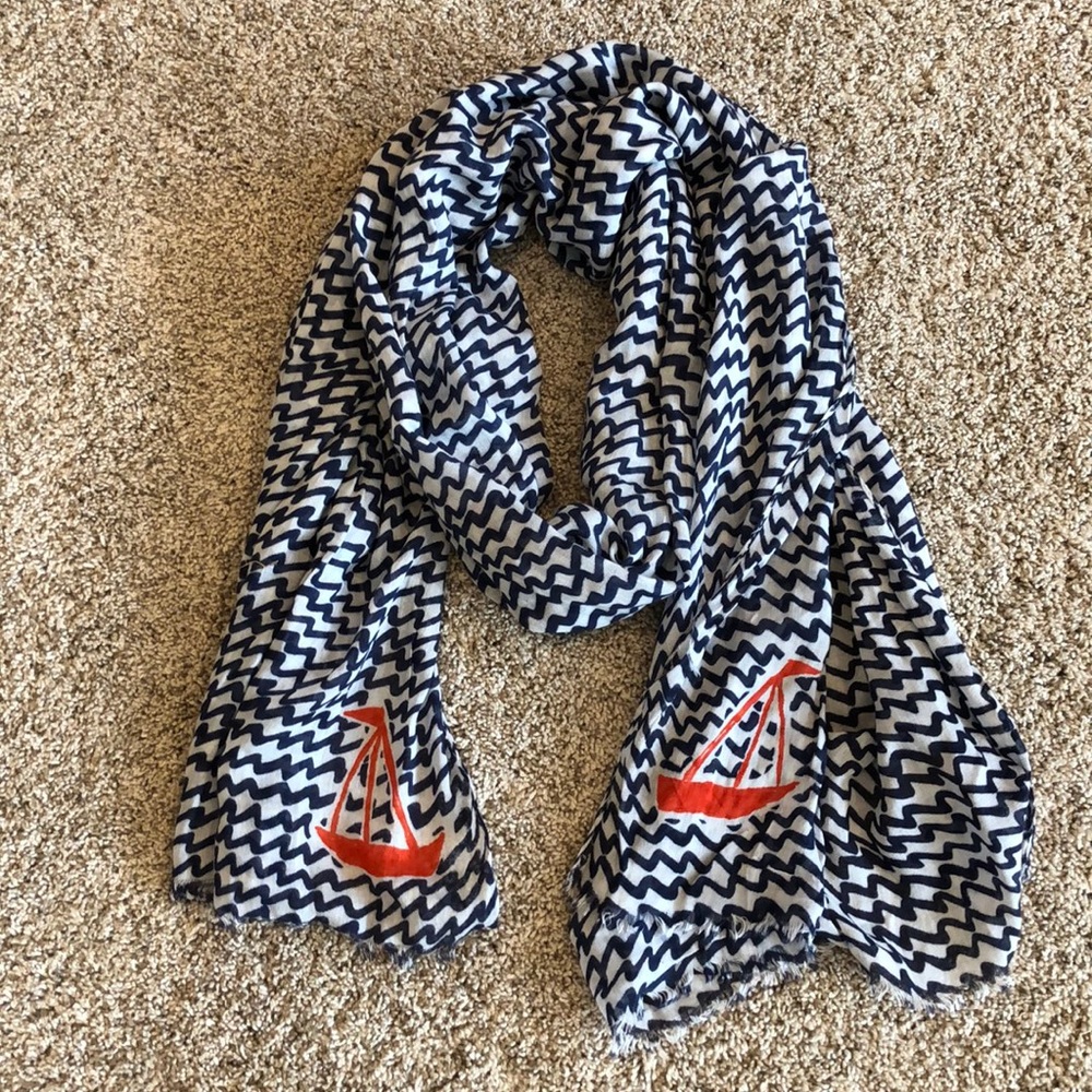 Boden sailboat zig zag scarf